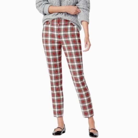 J. Crew Cameron  Slim Crap Pants Snow Stewart Bi- stretch - Picture 1 of 9